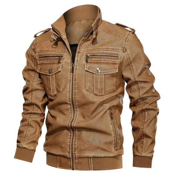 Zipper Long Motorcycle Jackets