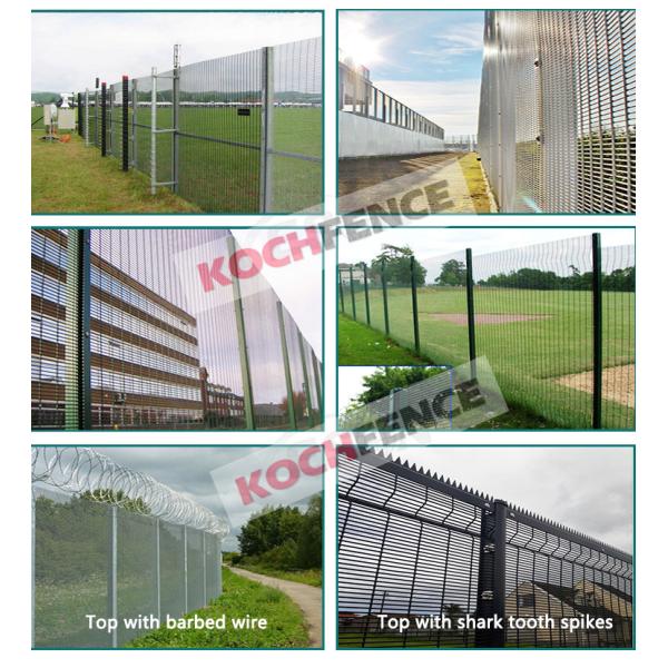 Easily Assembled 358 Security Fence Heavy Duty Type Strong Rust Resistance