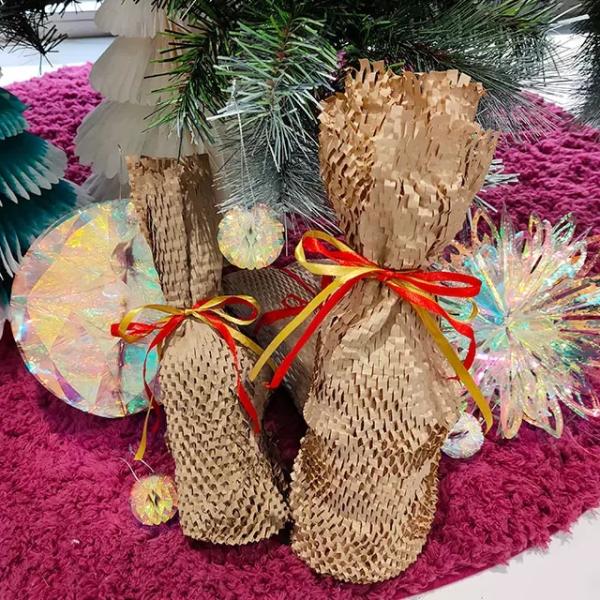 TSCX Biodegradable Eco Friendly Recyclable Logistics Packaging Protective Compostable Wrap Gift Cushioning Gift Honeycomb Paper