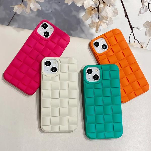 IPhone 15 Pro Max Mobile Phone Case TPU Three-dimensional Magic Cube Woven Pattern X Apple 14 Anti-fall Thr