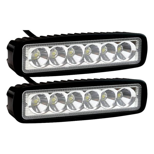 6 inch 18W LED Work Light Epistar led work light ,12V 6500k led work light with spot/flood beam for trucks