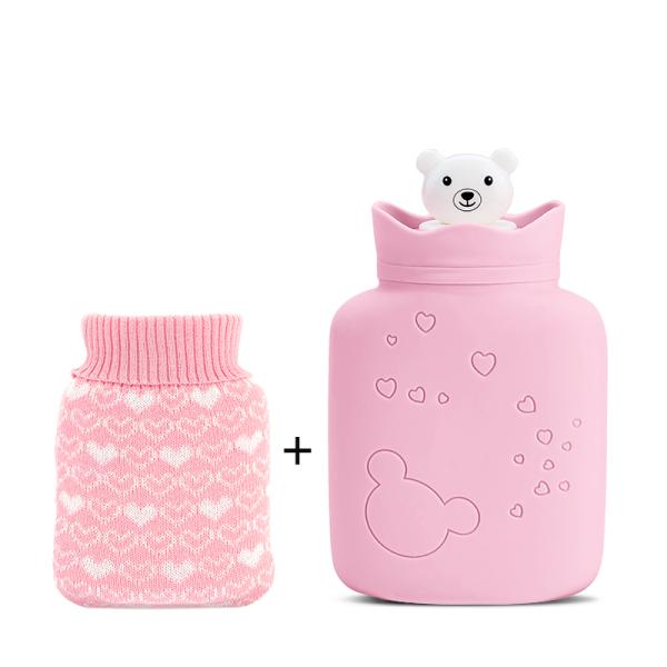 300 stroke, customized blue hot water bottle vulcanizing machine double layer front and back mold
