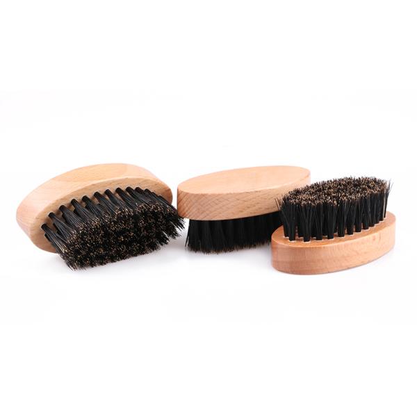 Mini Beard Brush Boar Bristle Mustache Brush For Men