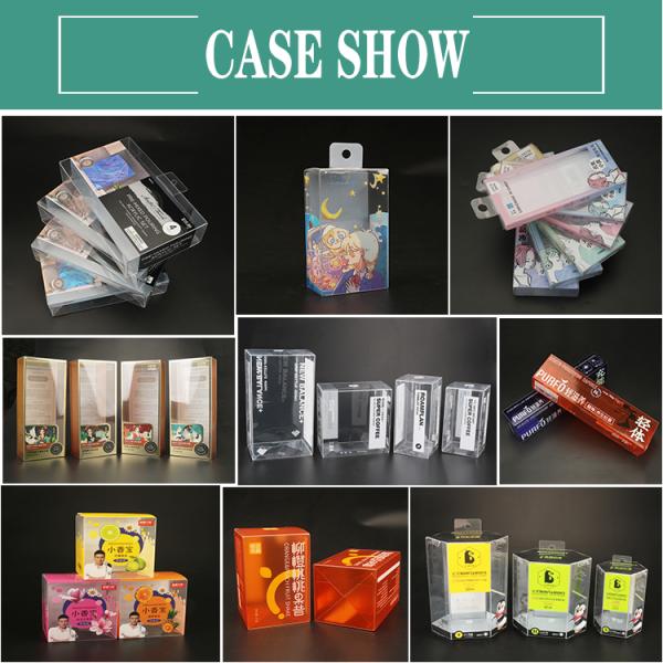Eco Friendly Plastic Boxes Packaging Printing Logo Hanging PET PVC Packaging Box