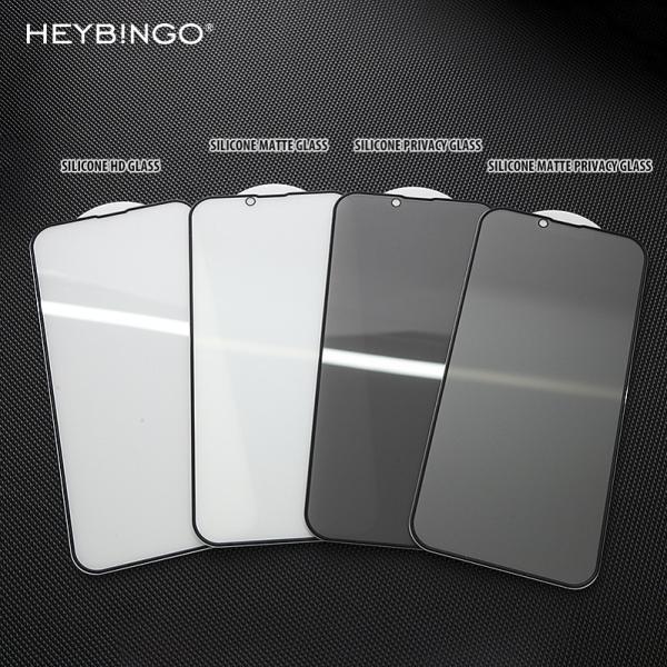 Anti Peep Matte 3D Screen Protector 9H Silicone Screen Protector For Iphone 14 13 Pro Max