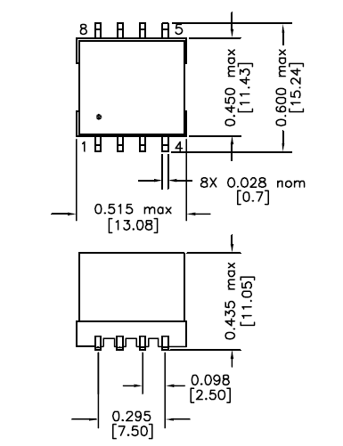 DC DC converters SMPS Flyback Transformer Ferrite core for LTC4267 chip