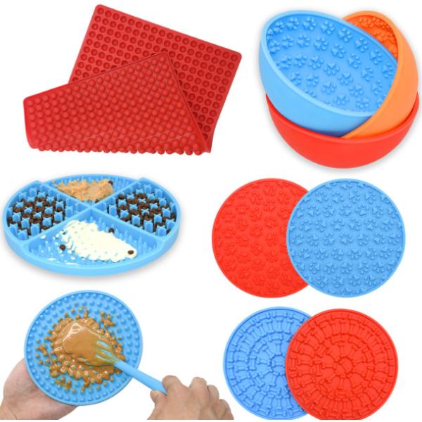 Multifunction silicone Dog Licking Mat With Suction Cups