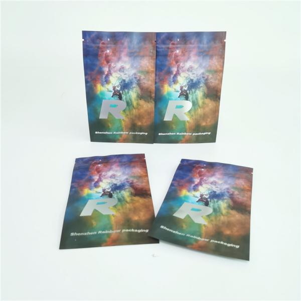 Smell Proof Flat Plastic Pouches Packaging Sachets For Pills Packaging