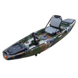 Quality Huarui 9.8ft Sit On Top One Person Plastic Fishing Pedal Kayak for sale