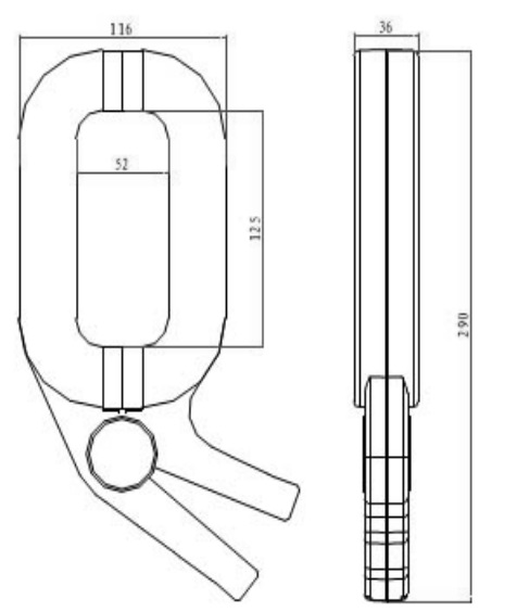 3000A Class 0.5 AC Current Clamp Probe 2.5m Lead output