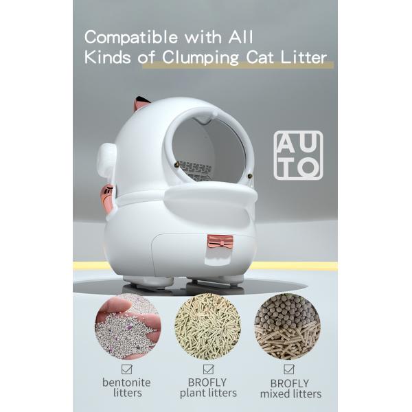 18W Power Automatic Cat Toilet with Self Cleaning Function and Large Capacity