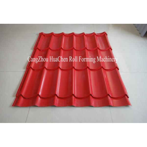 Roofing Panel / Glazed Tile Roll Forming Machine With 12 Roll Station