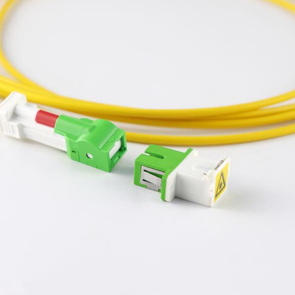 FTTH FTTB FTTX SC APC Optical Fiber Patch Cord Auto Shutter Connector