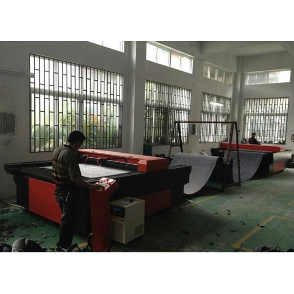 Large Format Double Y-Axis Co2 Fabric Laser Cutting Machine For Home Textile
