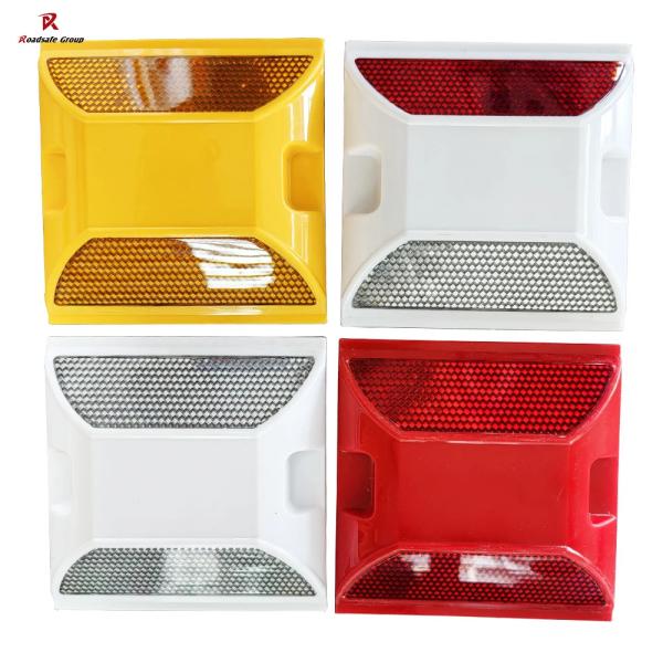 Plastic Two Reflective Sides Road Reflectors Raised Pavement Maker ABS Reflective Road Stud