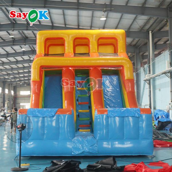 Commercial Grade Water Slide Inflatables Double Slide