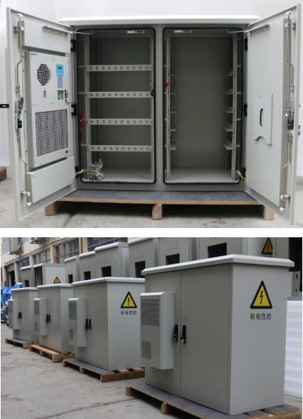 Two Compartment 24U 3C Outdoor Wall Enclosure