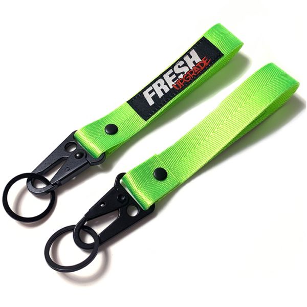 Custom silkscreen printed logo lanyard neck straps perfect for keychains.