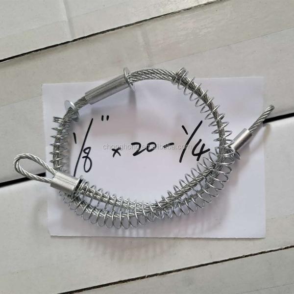 26" Cable Length Loop to Loop Galvanized WhipCheck Safety Cable for 1/6" Hose OEM Accepted