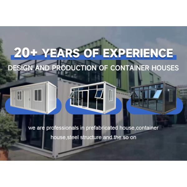 Flexible Quick Assembly 20ft Waterproof Fireproof Folding Frame Container Van House in Modern Style with Security Door