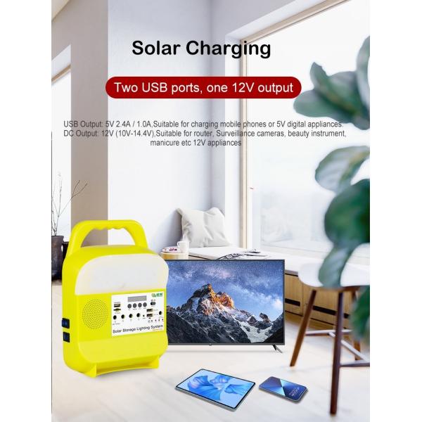 16W Solar Rechargeable Led Bulb Lights Portable Camping SRE-815A