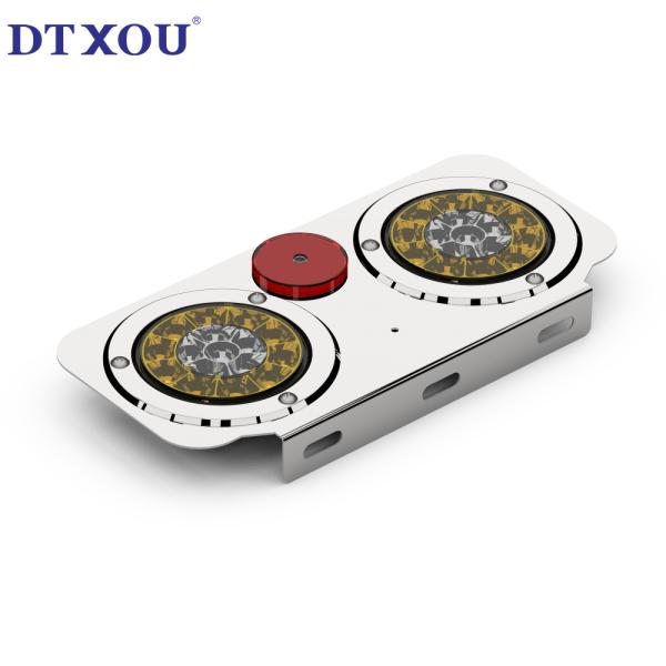 4-inch circular trailer tail light indicator L-shaped combination tail light