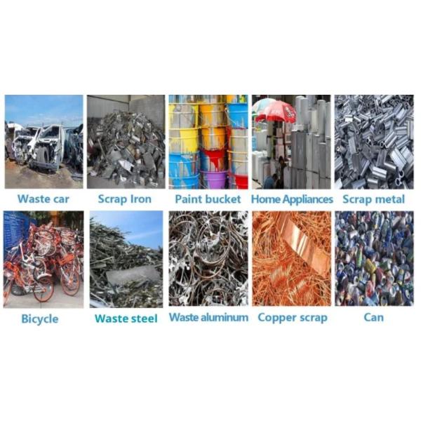 Heavy Hammer Scrap Metal Crusher with Vibrating Screen Crusher Machine