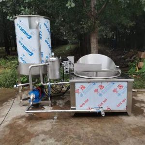 Food Standard Batch Frying Machine 500L Rectangular Batch Fryer