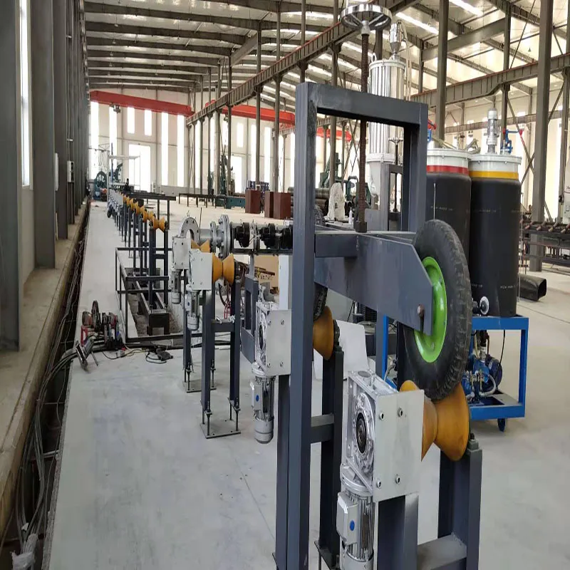 PU Insulation Pipe Jacket Extrusion Line For Underground Heating And Cooling Pipeline