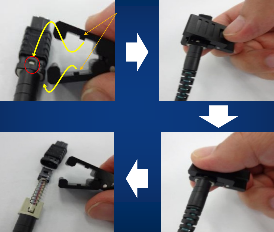 Combination Jacket Removing Fiber Optic Tools 900mm And 250mm With Replacement