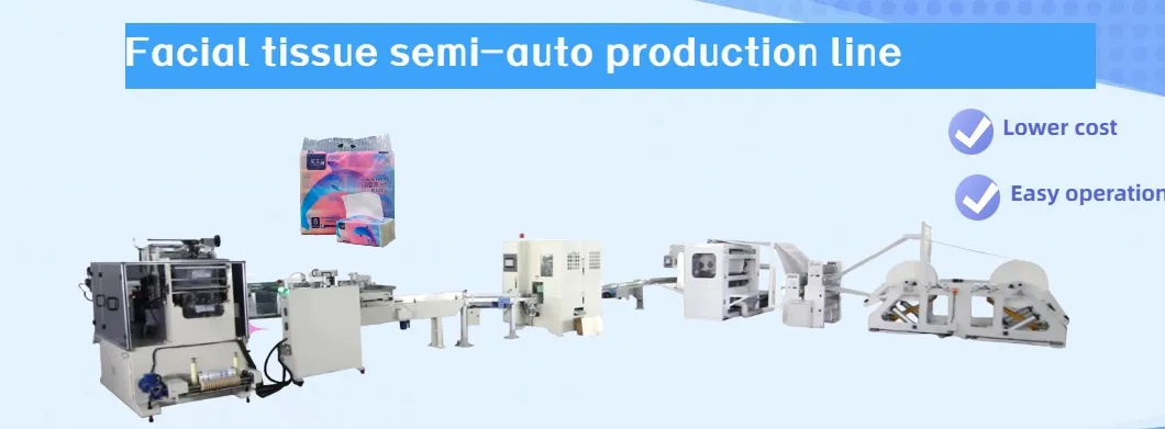 Facial Tissue Making Machine Semi Automatic Production Line
