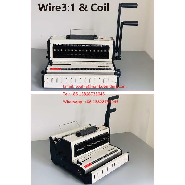 3/1 2/1 Wire Coil Binding Punching Machine For F4 Paper