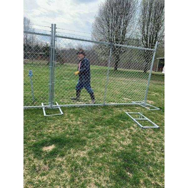 6ft X 12ft Temporary Fence Panel Hot Galvanized Chain Link Construction