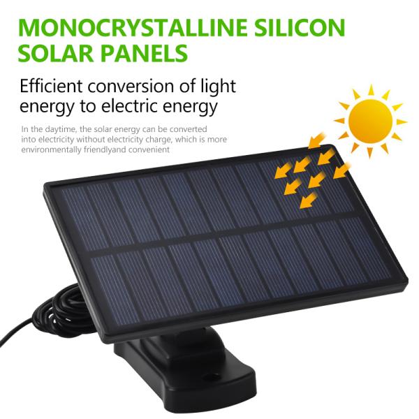 48.4W 6500K Solar Motion Sensor Wall Light 1200lm Solar LED Spotlight