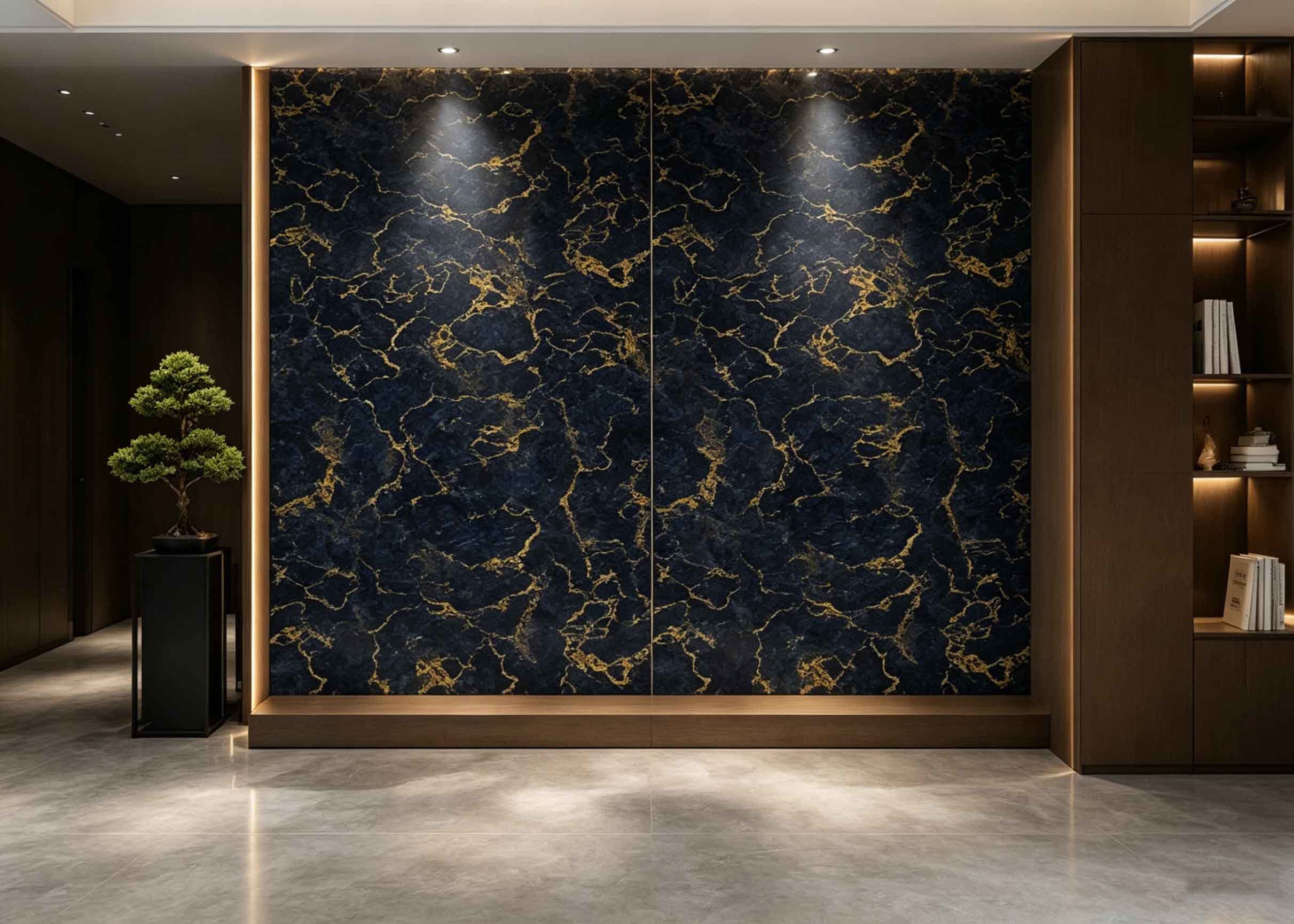 Luxury 3D Printed Art Background Wall Panel Eco Composite Substrate Interior