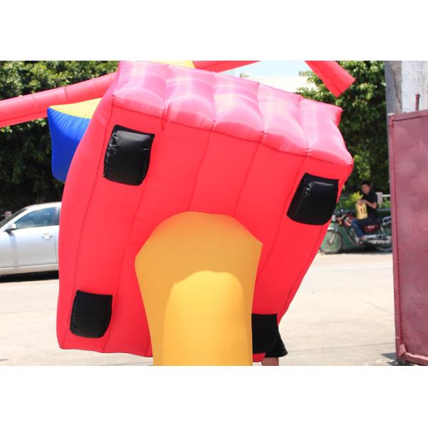 Customized Inflatable Advertising Signs Air Dancer Yellow 2 - 6m Digital Printing