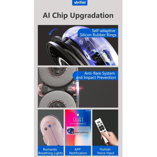 Robot window cleaner Efficient Cleaning Auto Spray Water Robots cleaner window electric window cleaner robot