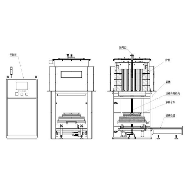 1700°C Electric Furnace Bf125-17 Bell-Type High-Temperature Furnace