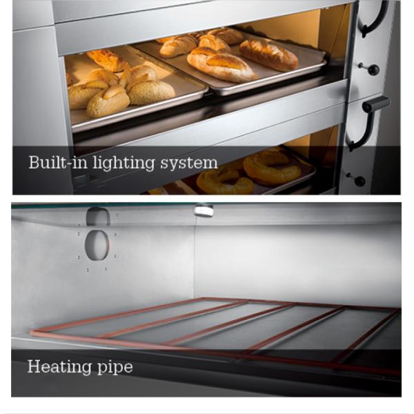 Microcomputer Commercial Two Deck Pizza Oven With Proofer