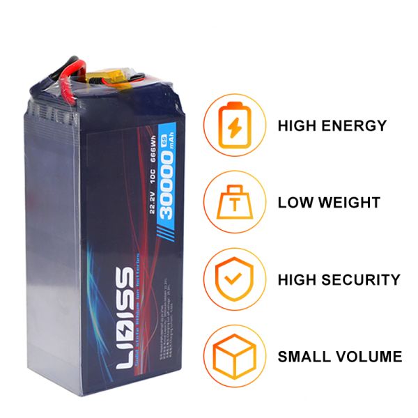 Solid State Battery 10C High Discharge 22.2V 30Ah 666Wh 6S Solid State Lithium Battery Pack for High Current Demand Applications
