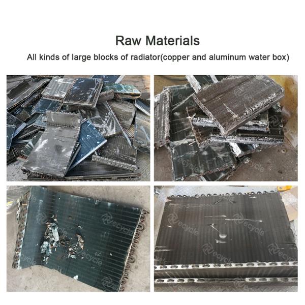 Used Copper Aluminum Cable Wire Recycling Machine/ Radiator Separator