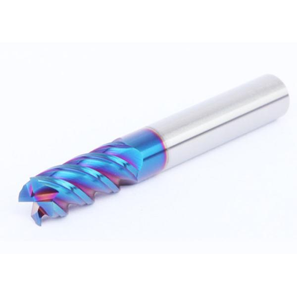 Solid tungsten carbide HRC65 4f square head end mill with coating