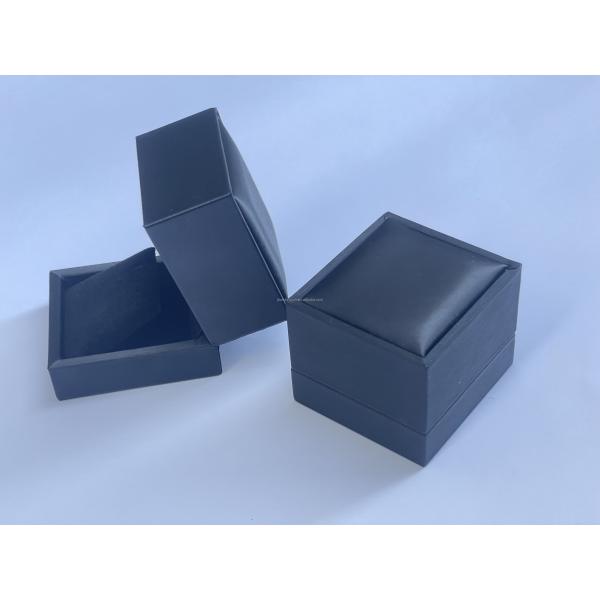 Customized Luxury Black PU leather Earring Box