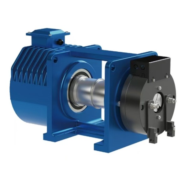 Permanent Magnet Synchronous Gearless Belt Elevator Traction Machine Elevator Parts