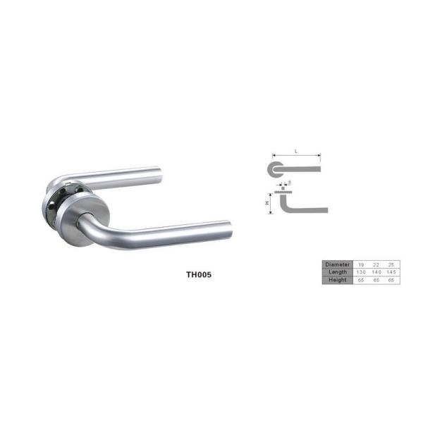 Durable Round Corner Stainless Steel Door Handles , Interior Door Levers
