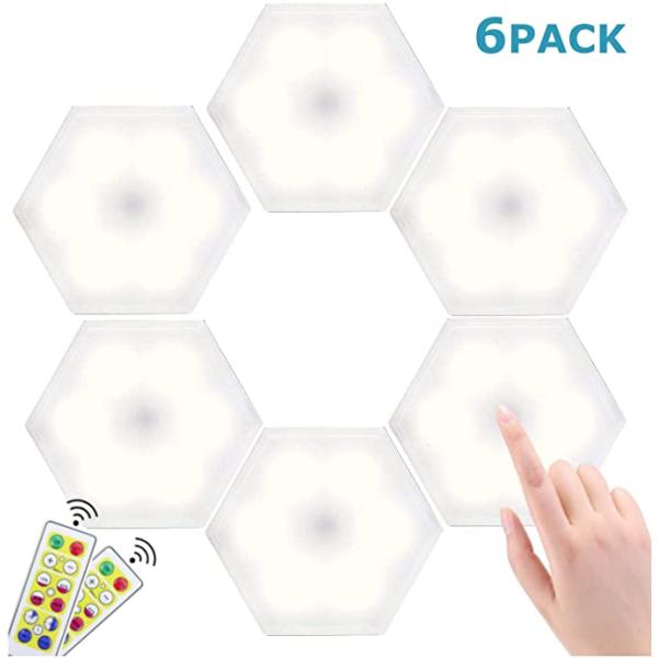 70LM 4.5V Remote Control Under Cabinet Light DIY Honeycomb Hexagon Modular Lights