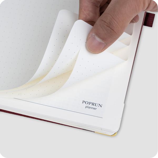 Academic Weekly Planner Medium Jul. 2023 - Jun. 2023 Bordeaux Ivory Paper Student Planner