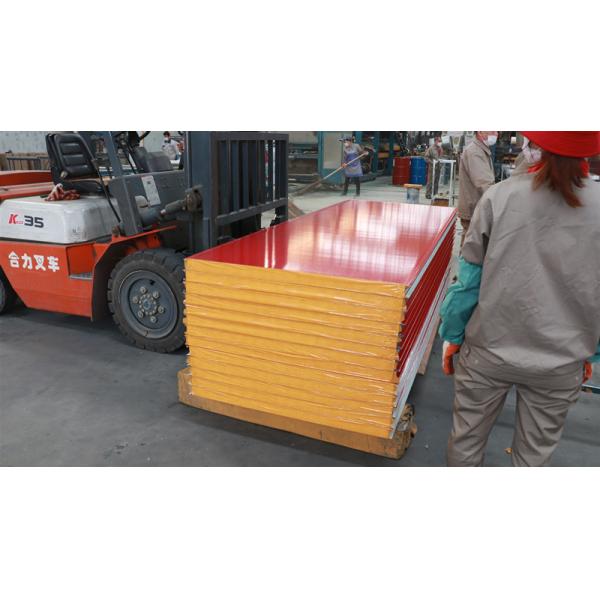 Eco-friendly Energy Saving Lightweight Partition Wall Panel EPS Sandwich Panel With Red Color