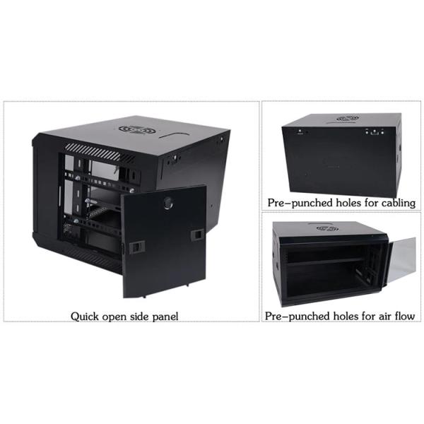 Industrial Server Cabinet , Wall Mounted Data Cabinet Mounting Profile 1.5mm