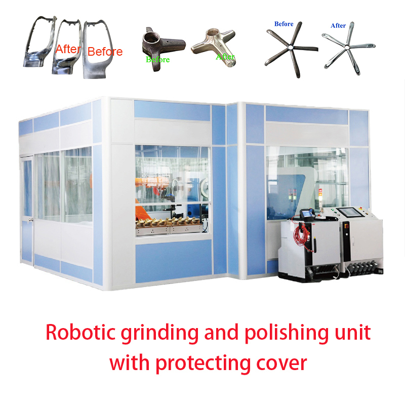 Automatic Robot Polishing Machine with Pallet System PLC Process Parameter